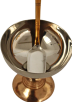 Copper & Stainless Steel Ice Cream Bowl with Spoon