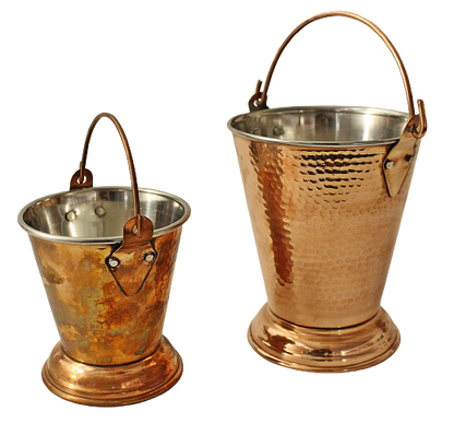 Copper Hammered Bucket (2 Sizes)