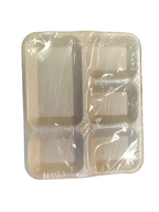 Eco-Friendly Disposable Rec. Plates in 5Comp - 12 x 10" (Pack of 25 Pcs)