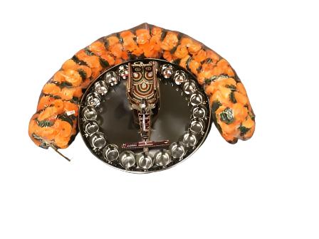 Stainless Steel Bahubali Thali with 21 Bowls - 22" Diameter