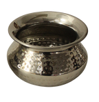 Stainless Steel Hammered Punjabi Handi (3 Sizes)