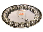 Stainless Steel Bahubali Thali with 21 Bowls - 22" Diameter