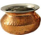 Copper Hammered Punjabi Handi (Serving Bowls) in 3 sizes