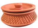 Clay Cooking Handi, Undhiyu / Biryani / Curry Making Earthen Pot (Matla) 8"