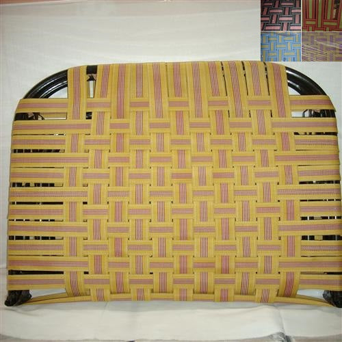 Charpai, Indian Style Folding Bed w/ Metal Frame & Nylon Straps